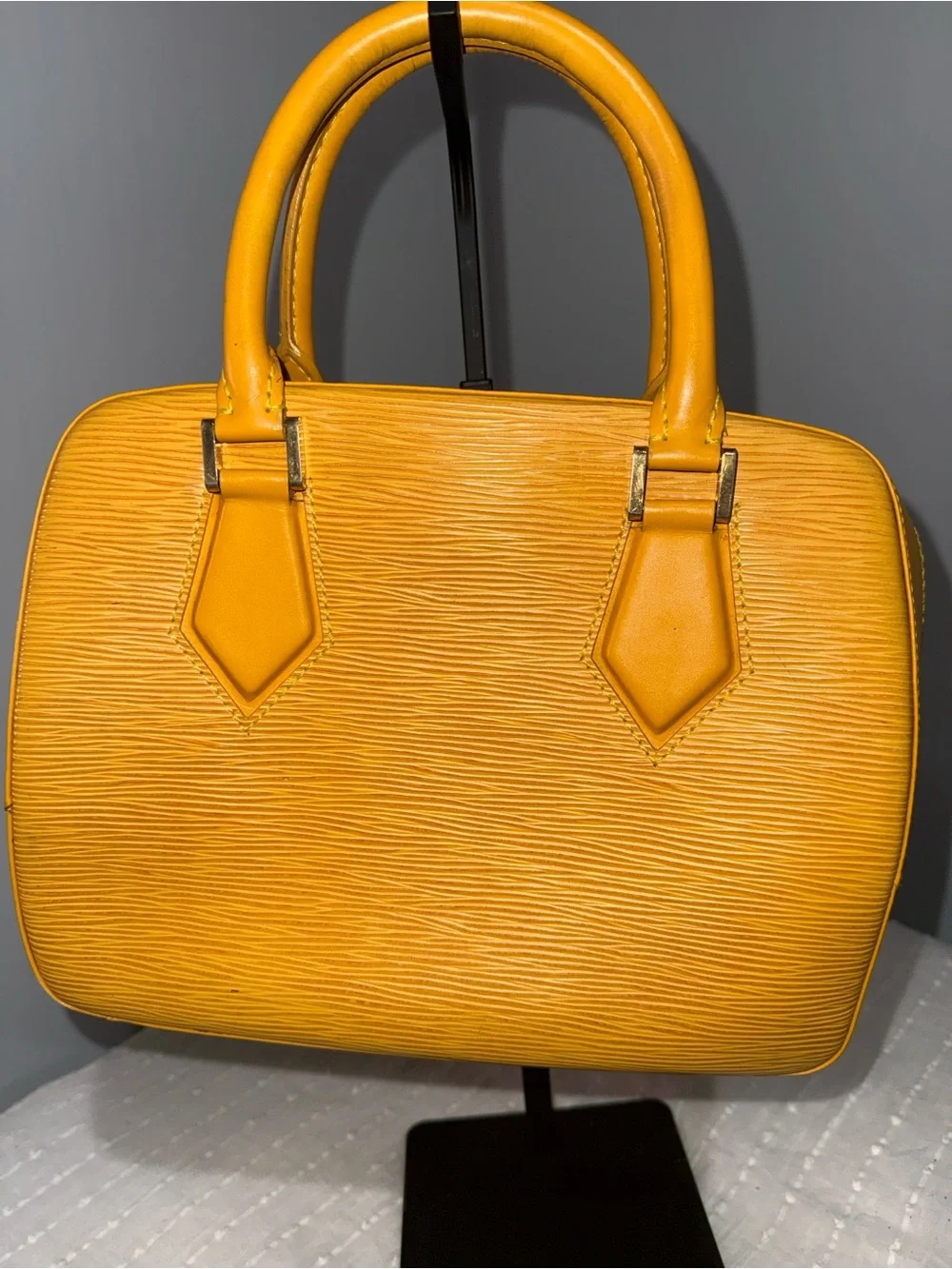 Louis Vuitton Yellow Epi Leather Satchel